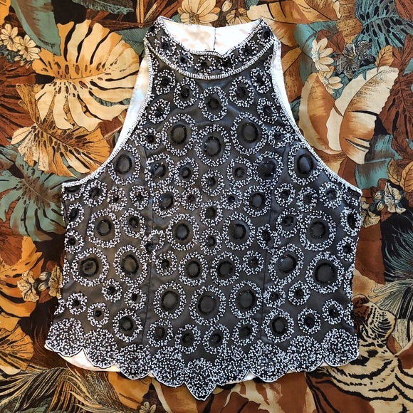 Papell Boutique Tops - 🔻Papell Boutique Evening Vintage Beaded Top